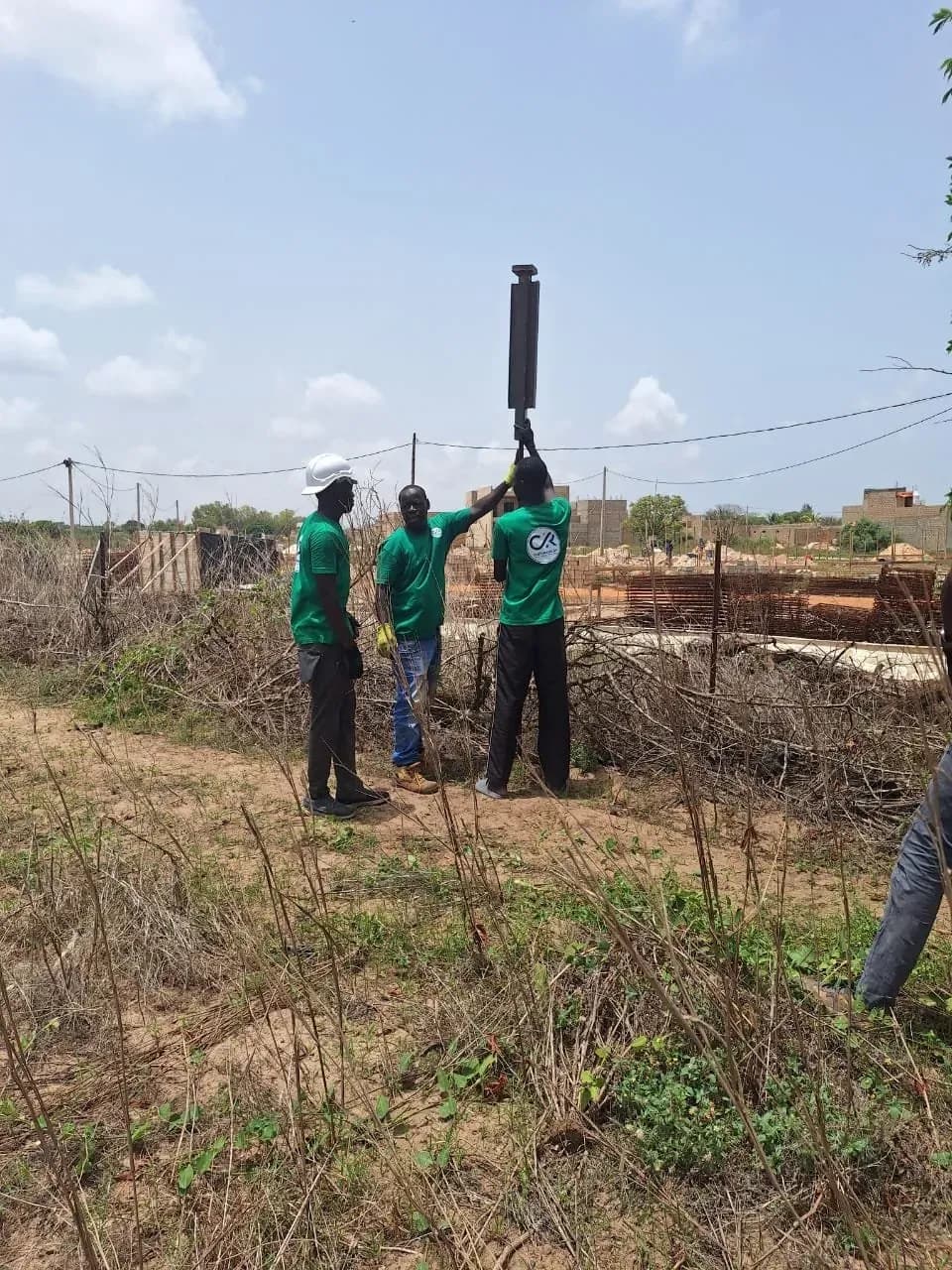 Fence installation site in Sangalkam, photo 2 of 3
